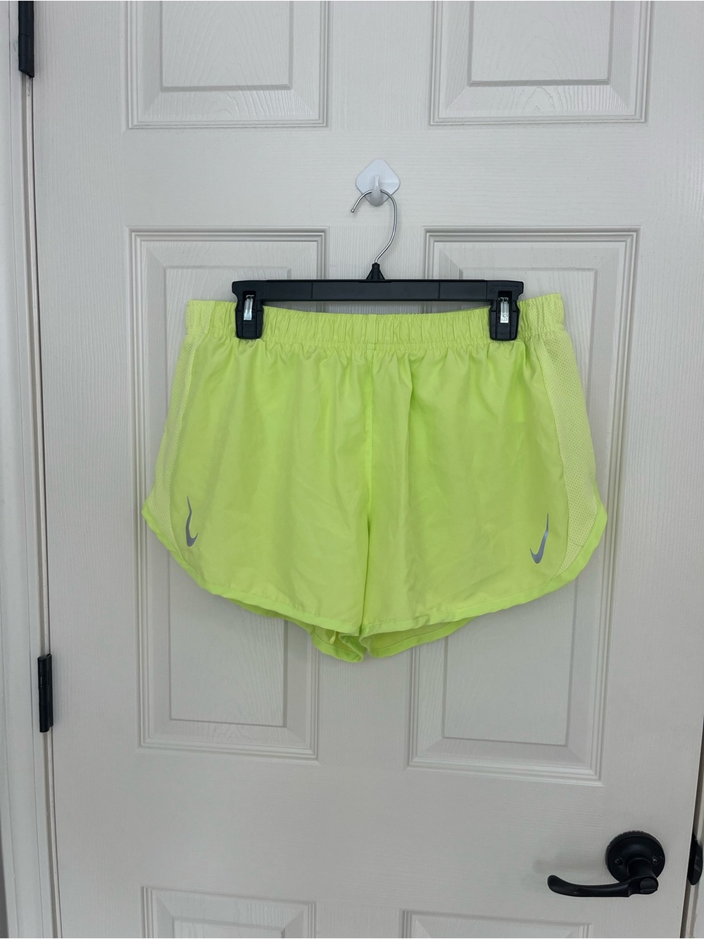 Nike Women's Neon Yellow / Green Running Shorts